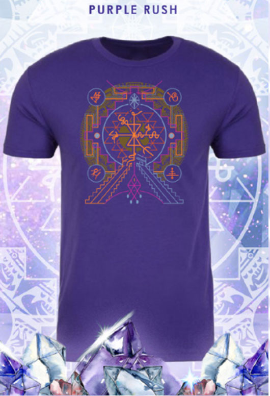 Aztec light code crew neck T-Shirt