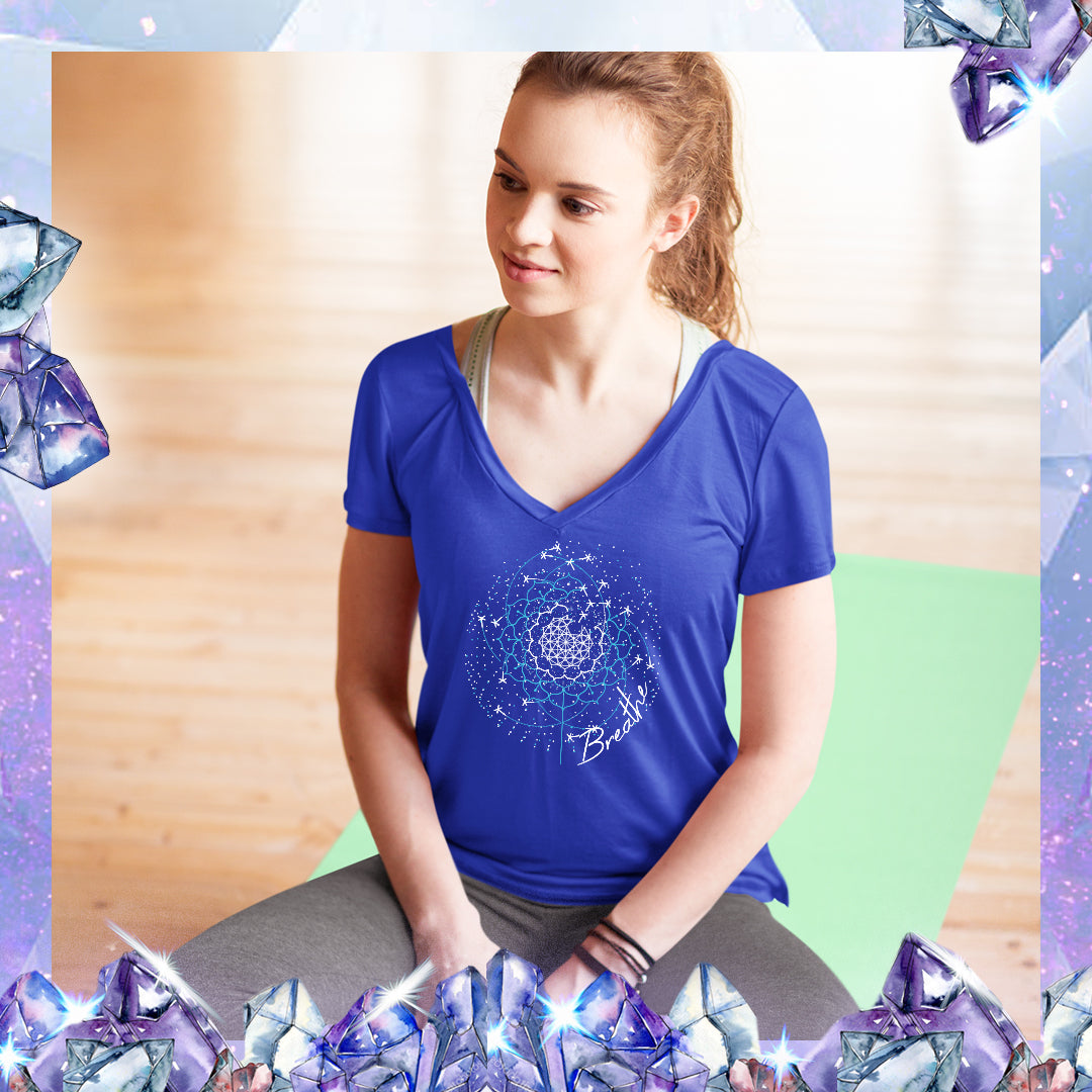 Breathe v-neck t-shirt