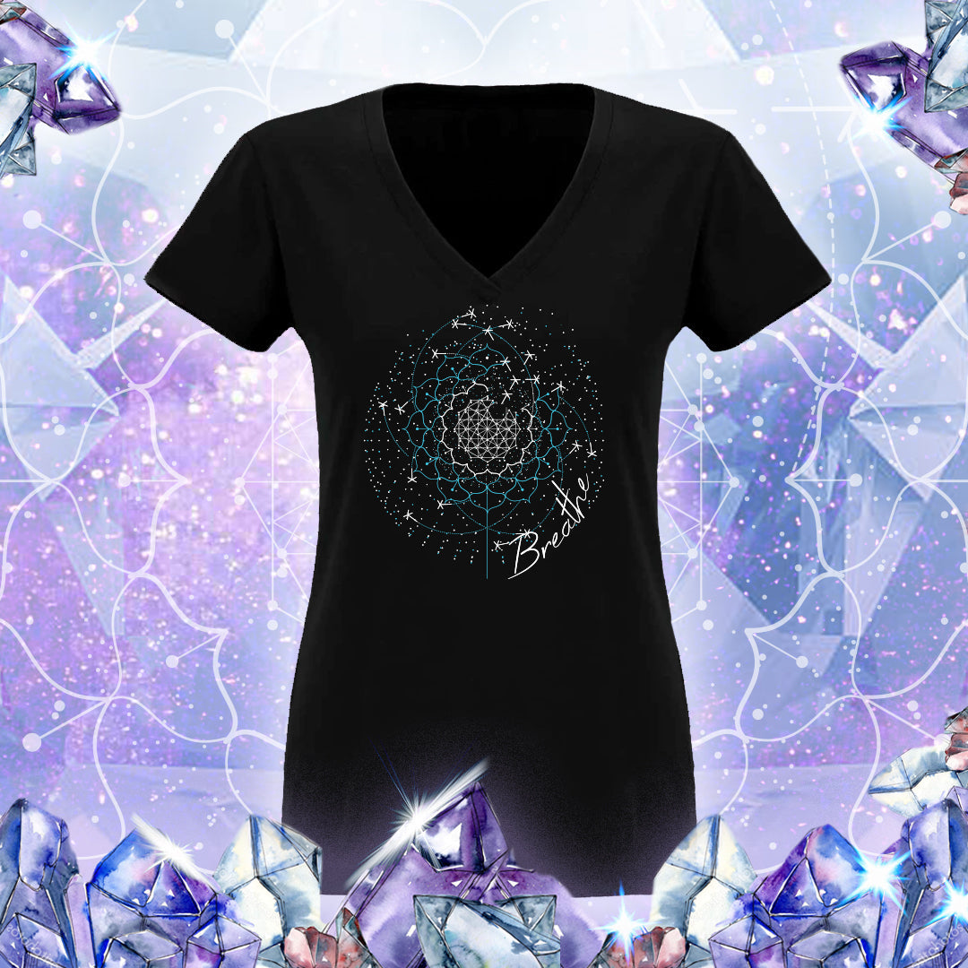 Breathe v-neck t-shirt