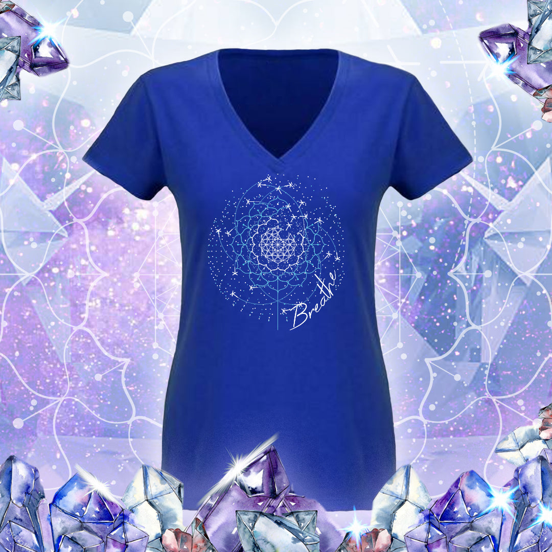 Breathe v-neck t-shirt
