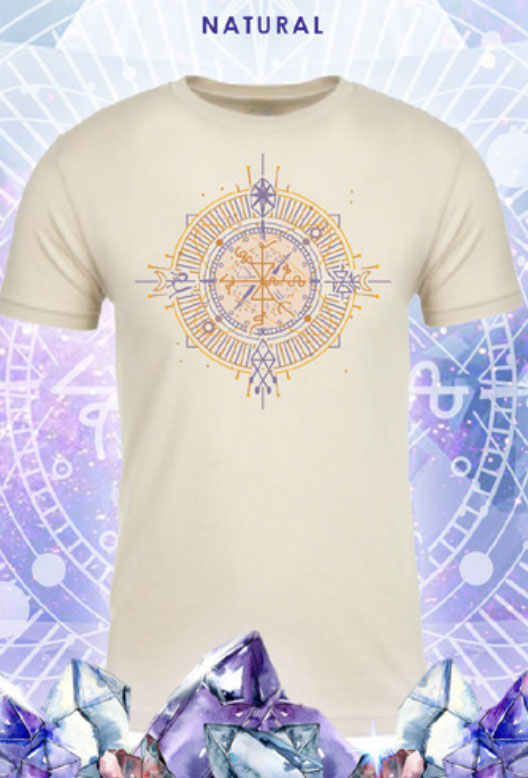 Compass light code crew neck T-Shirt