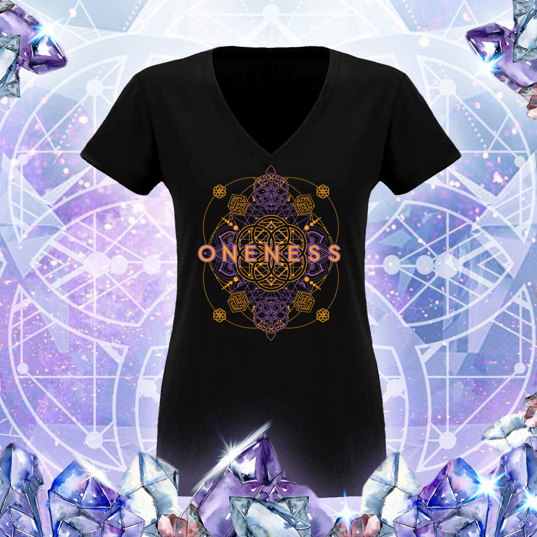 Oneness (Molecule) v-neck t-shirt